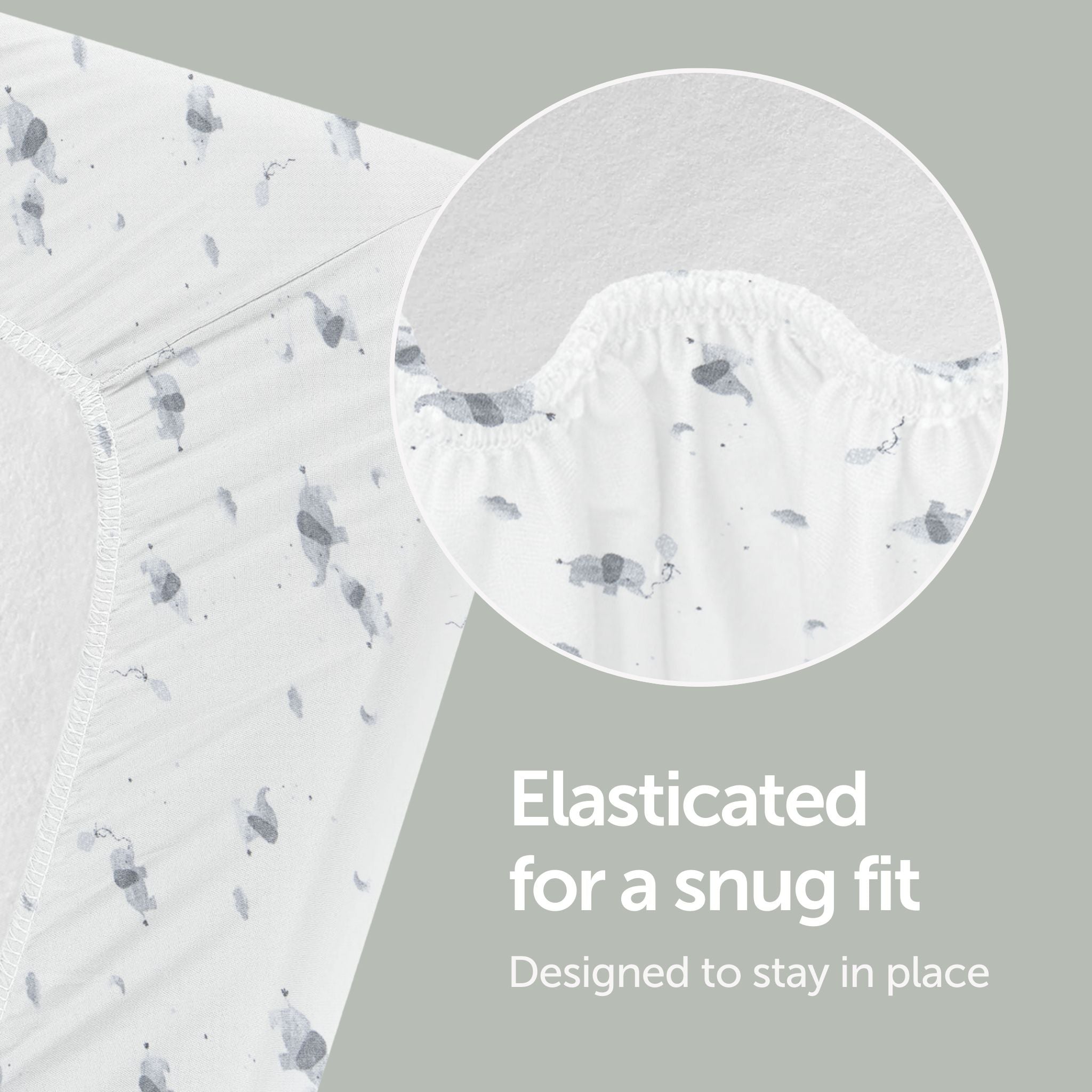 Crib Sheets - 45 x 90cm - 2-Pack