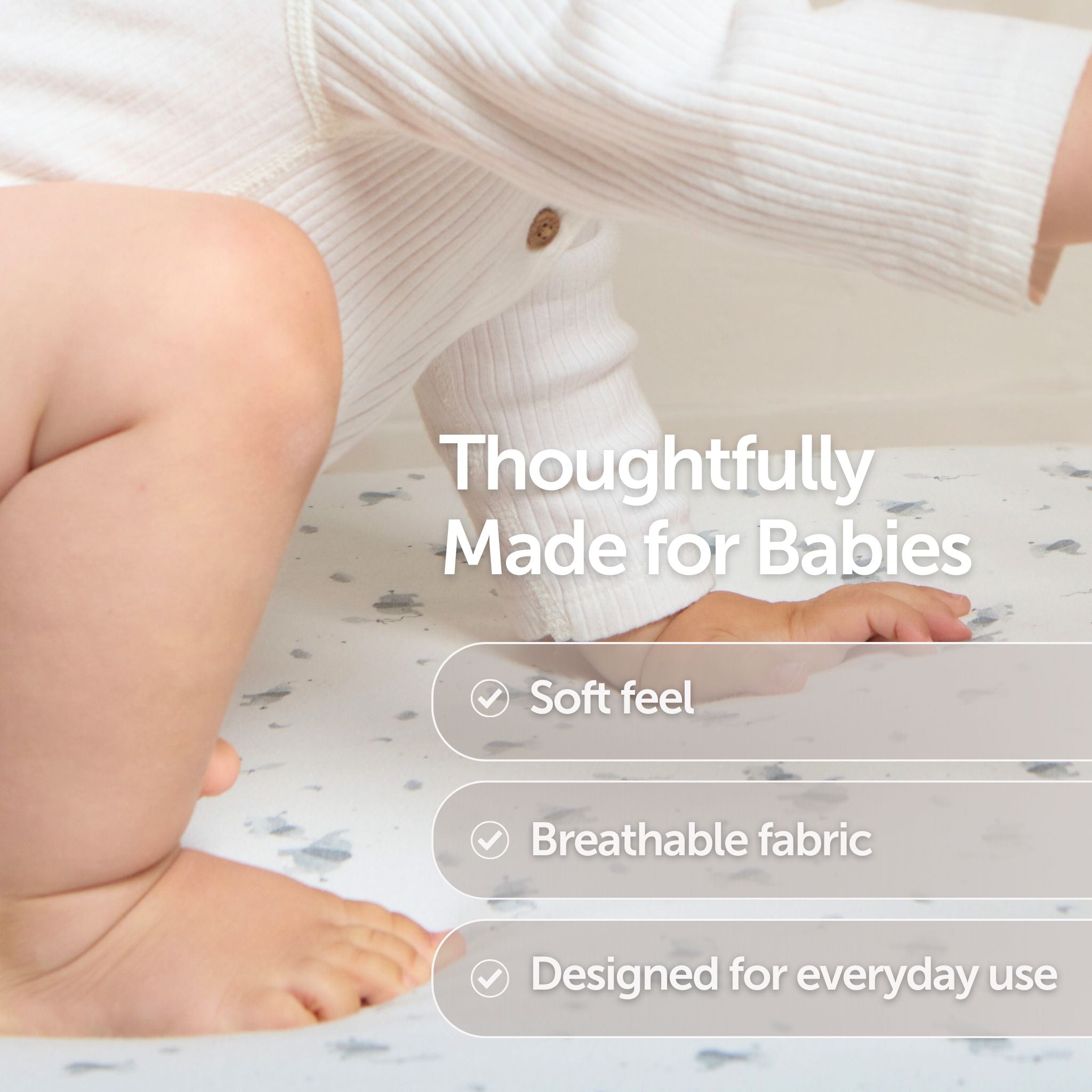 Crib Sheets - 45 x 90cm - 2-Pack