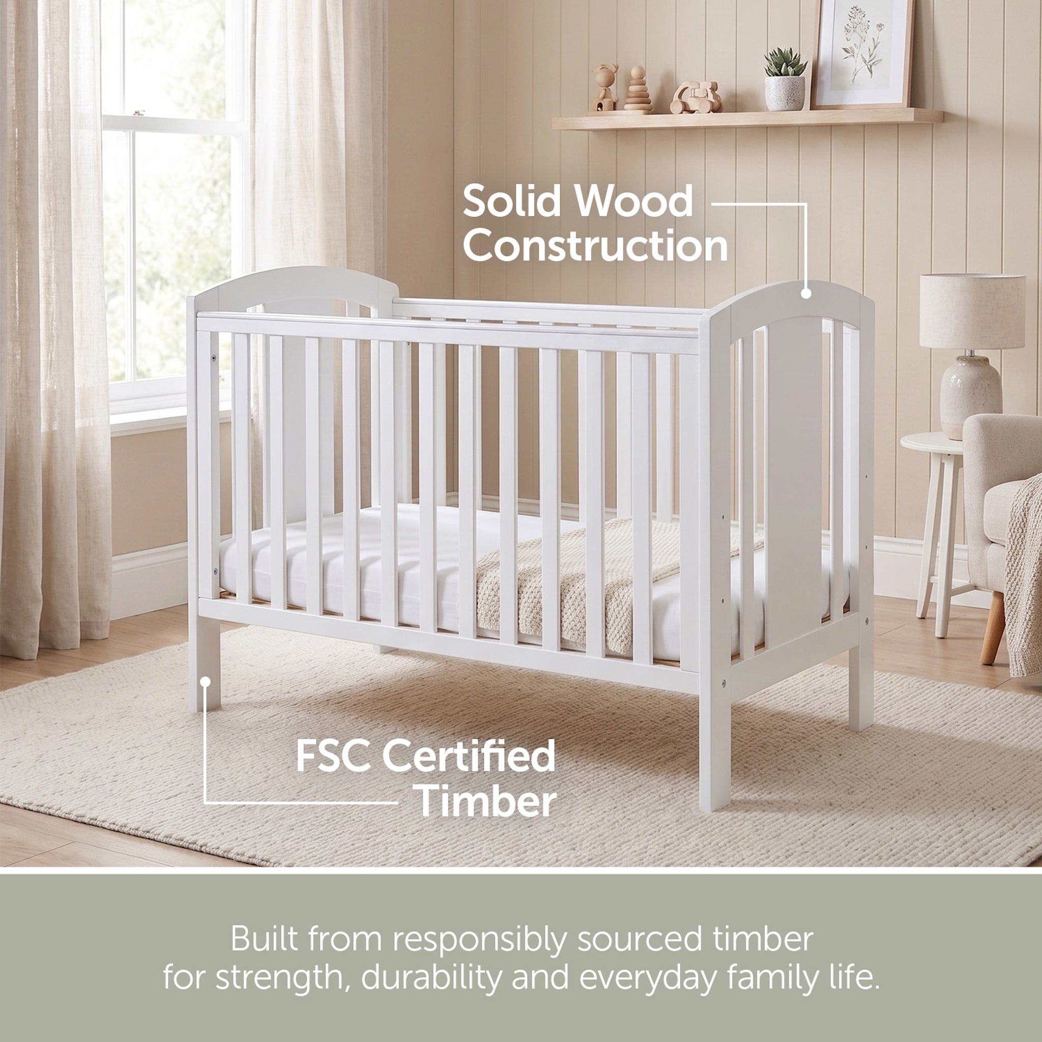 Laba Cot - White