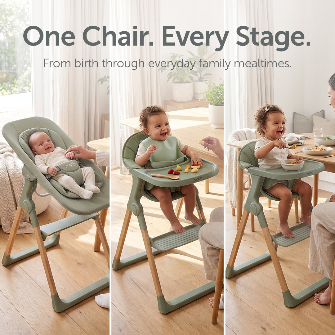 Mash High Chair Bundle - Sage