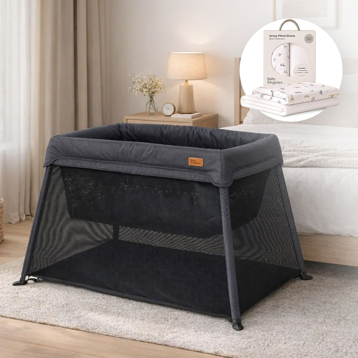 Air2 Travel Cot & Sheets Bundle