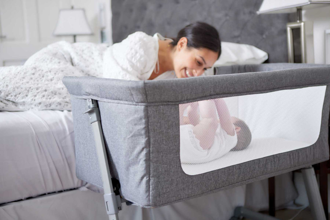 Dote Bedside Crib, Sheets &amp; Mattress Protector Bundle