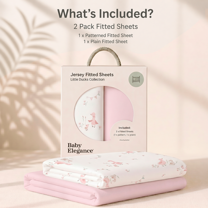Cot Bed Sheets - 70 x 140cm - 2 Pack
