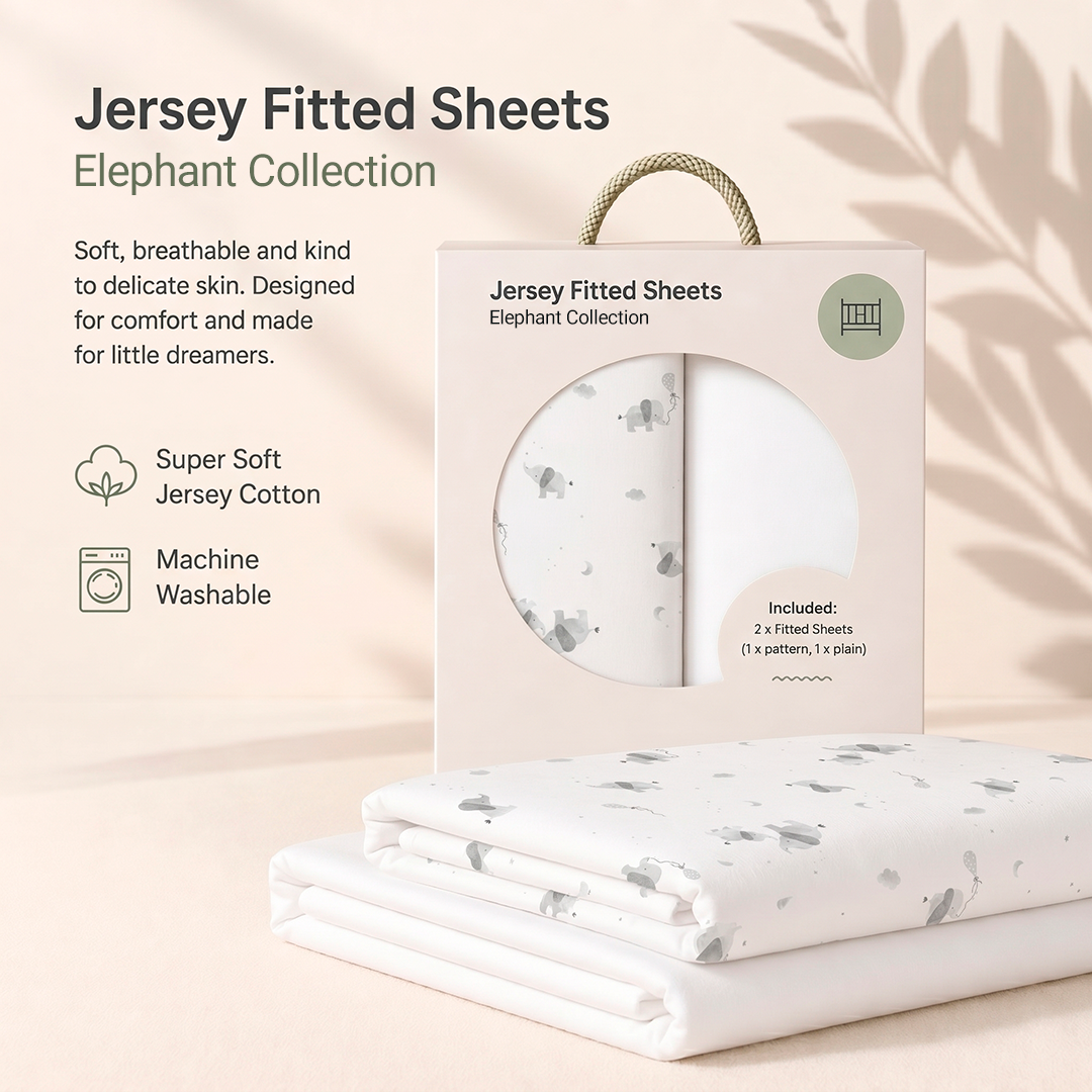 Cot Bed Sheets - 70 x 140cm - 2 Pack