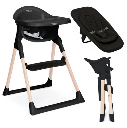 Mash High Chair Bundle - Black