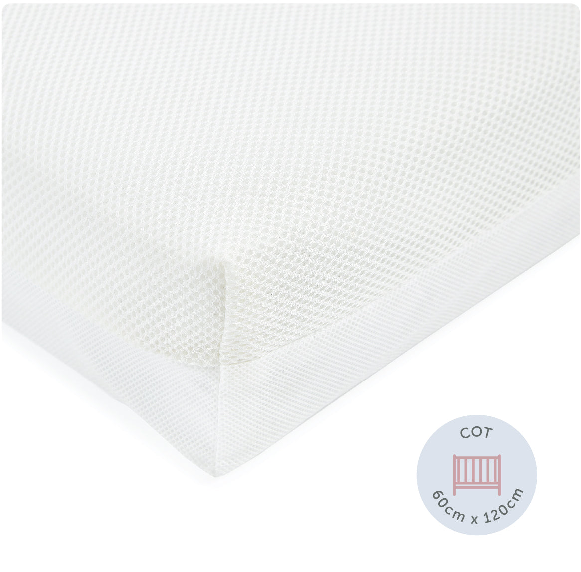 Cot Mattress - Breath-Dry Pocket Spring - 60 x 120 x 10cm