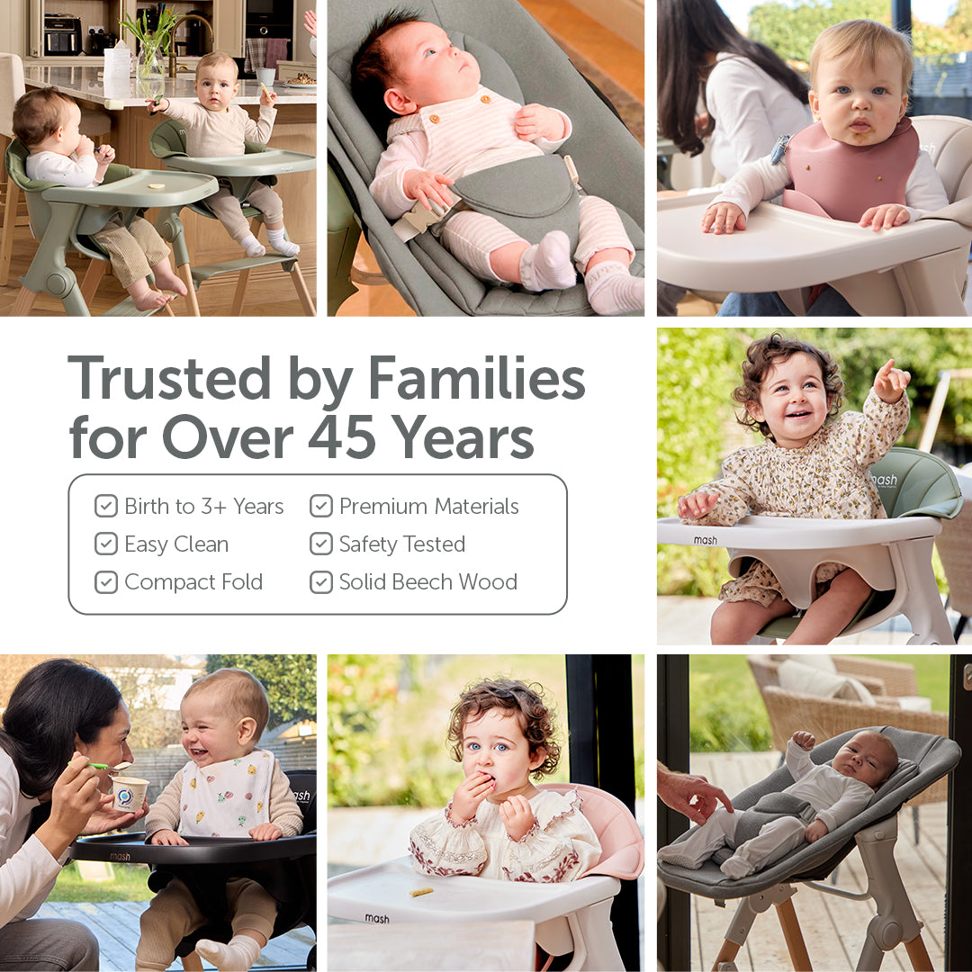 Mash High Chair Bundle - White