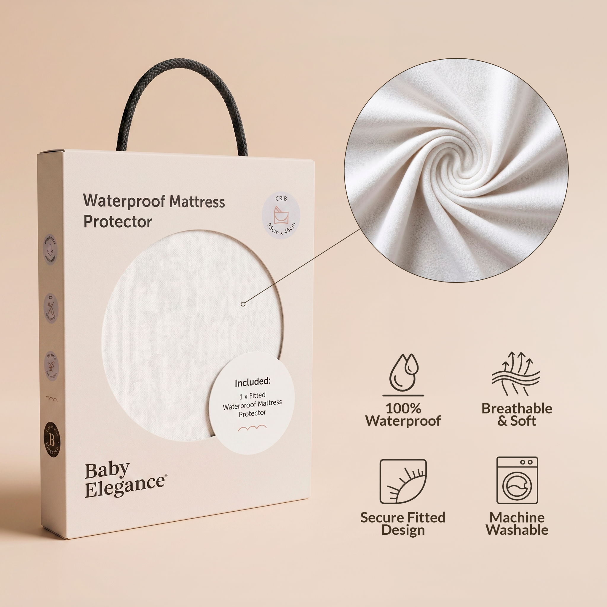 Crib Mattress Protector - Waterproof
