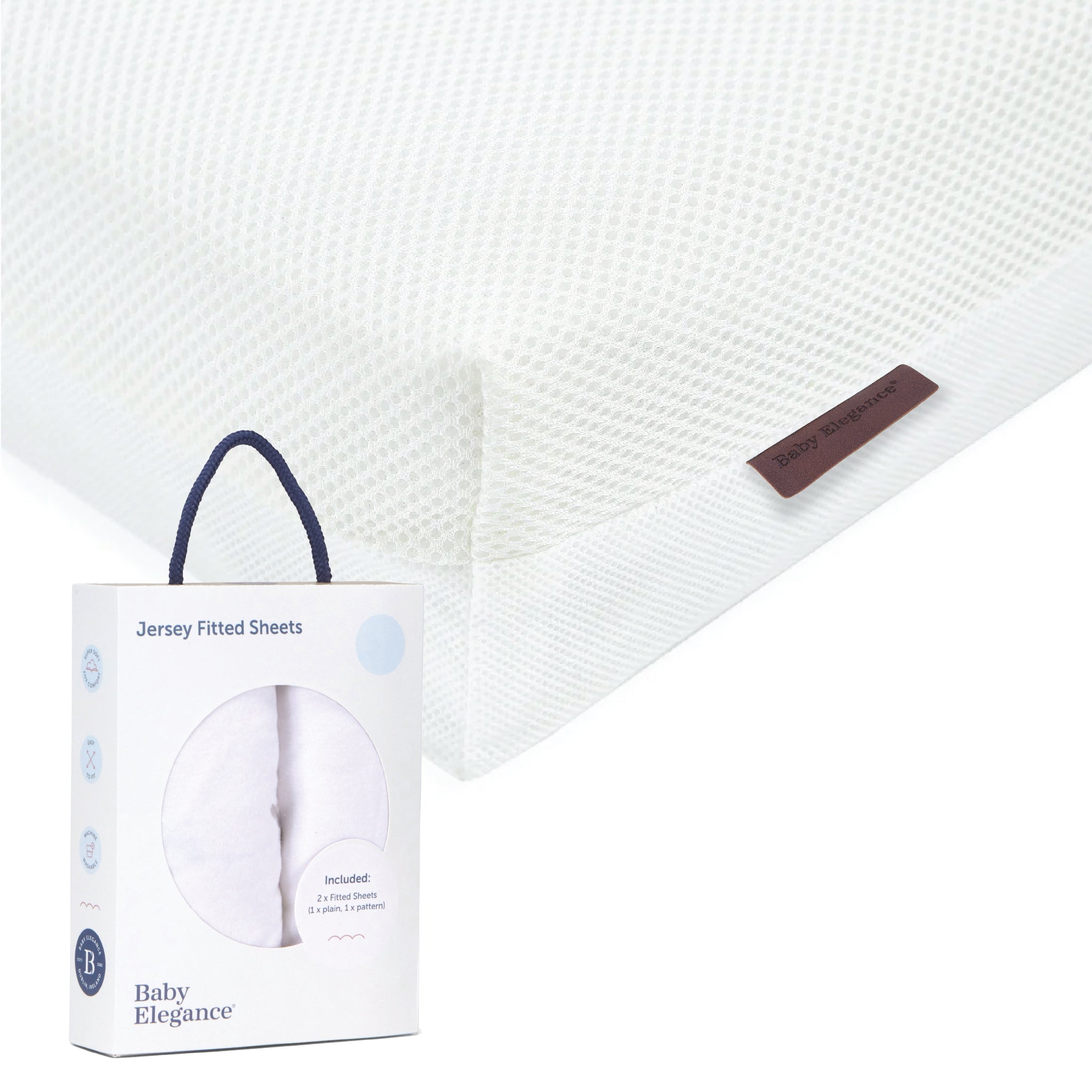 Cot Bed Mattress (Breath Dry Fibre) &amp; Sheets Bundle
